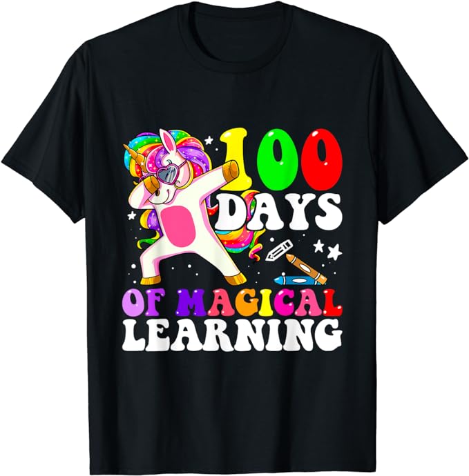 15 Unicorn 100 Days Of School Shirt Designs Bundle P3, Unicorn 100 Days Of School T-shirt, Unicorn 100 Days Of School png file, Unicorn 100