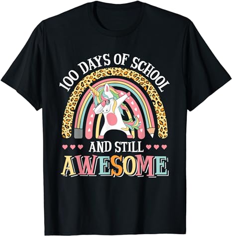 15 Unicorn 100 Days Of School Shirt Designs Bundle P3, Unicorn 100 Days Of School T-shirt, Unicorn 100 Days Of School png file, Unicorn 100