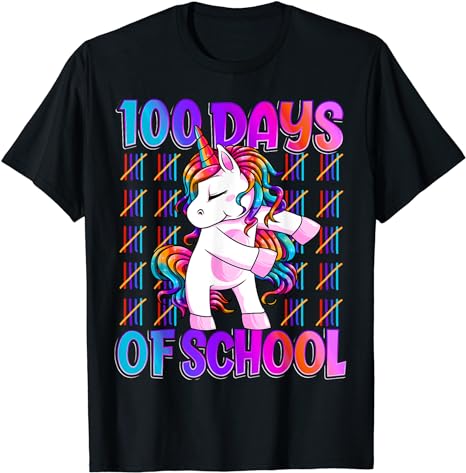 15 Unicorn 100 Days Of School Shirt Designs Bundle P3, Unicorn 100 Days Of School T-shirt, Unicorn 100 Days Of School png file, Unicorn 100