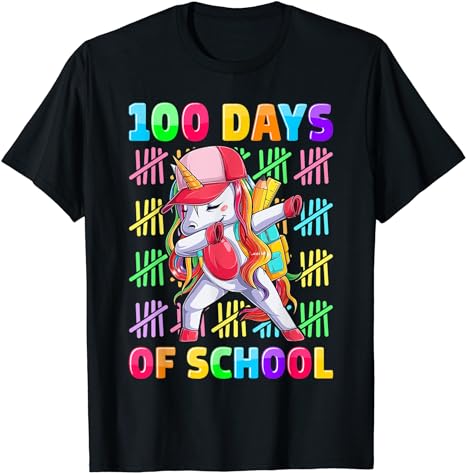 15 Unicorn 100 Days Of School Shirt Designs Bundle P5, Unicorn 100 Days Of School T-shirt, Unicorn 100 Days Of School png file, Unicorn 100