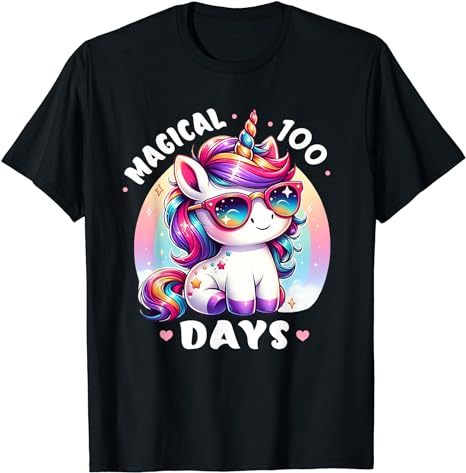 15 Unicorn 100 Days Of School Shirt Designs Bundle P5, Unicorn 100 Days Of School T-shirt, Unicorn 100 Days Of School png file, Unicorn 100