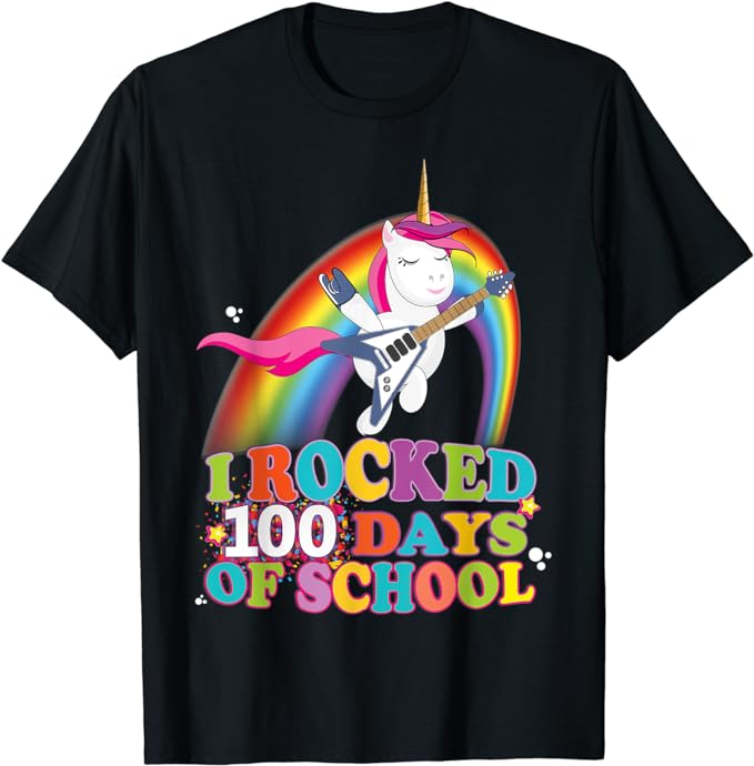 15 Unicorn 100 Days Of School Shirt Designs Bundle P6, Unicorn 100 Days Of School T-shirt, Unicorn 100 Days Of School png file, Unicorn 100