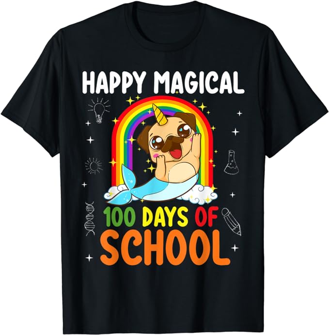 15 Unicorn 100 Days Of School Shirt Designs Bundle P17, Unicorn 100 Days Of School T-shirt, Unicorn 100 Days Of School png file, Unicorn 100