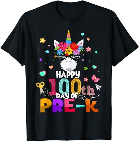 15 Unicorn 100 Days Of School Shirt Designs Bundle P3, Unicorn 100 Days Of School T-shirt, Unicorn 100 Days Of School png file, Unicorn 100