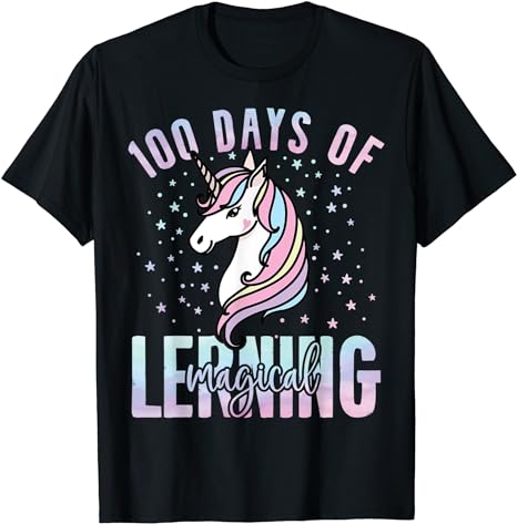 15 Unicorn 100 Days Of School Shirt Designs Bundle P4, Unicorn 100 Days Of School T-shirt, Unicorn 100 Days Of School png file, Unicorn 100