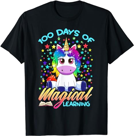 15 Unicorn 100 Days Of School Shirt Designs Bundle P4, Unicorn 100 Days Of School T-shirt, Unicorn 100 Days Of School png file, Unicorn 100