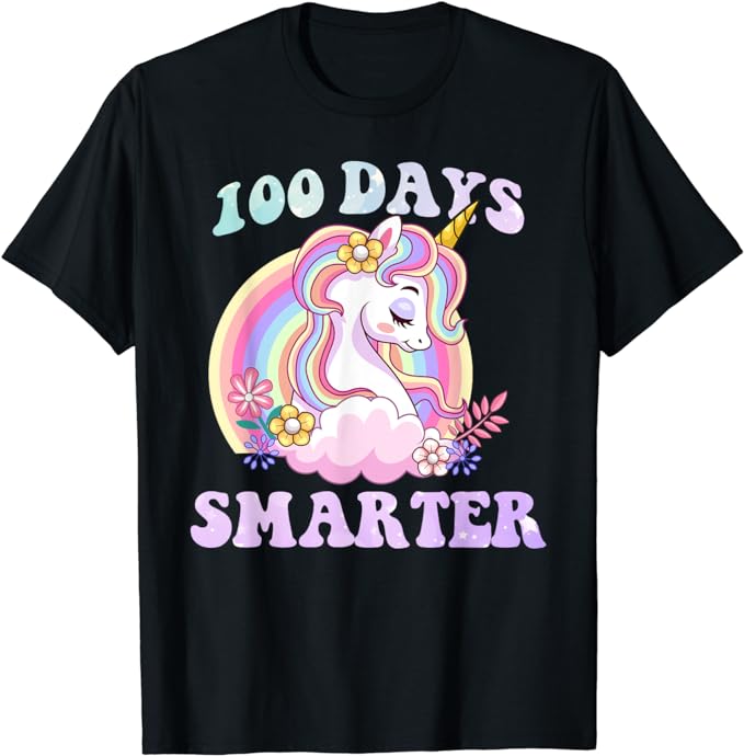 15 Unicorn 100 Days Of School Shirt Designs Bundle P3, Unicorn 100 Days Of School T-shirt, Unicorn 100 Days Of School png file, Unicorn 100