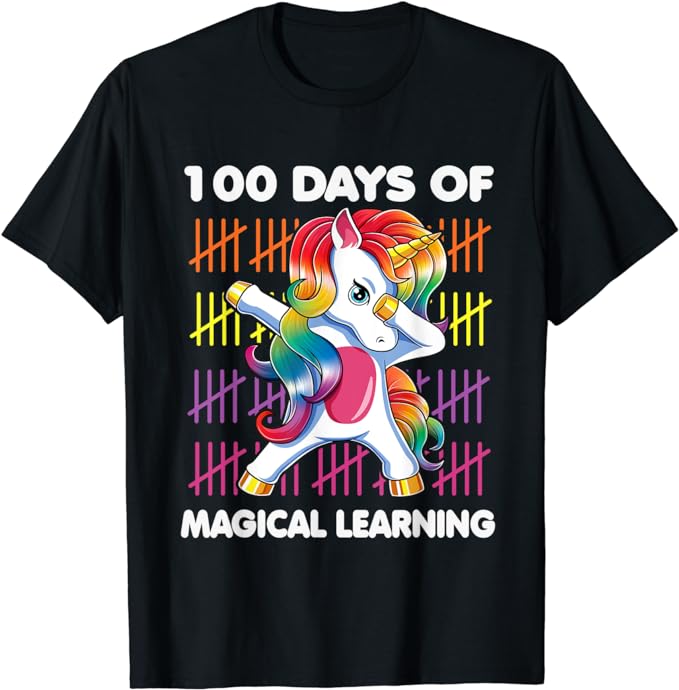 15 Unicorn 100 Days Of School Shirt Designs Bundle P17, Unicorn 100 Days Of School T-shirt, Unicorn 100 Days Of School png file, Unicorn 100