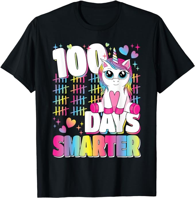 15 Unicorn 100 Days Of School Shirt Designs Bundle P6, Unicorn 100 Days Of School T-shirt, Unicorn 100 Days Of School png file, Unicorn 100