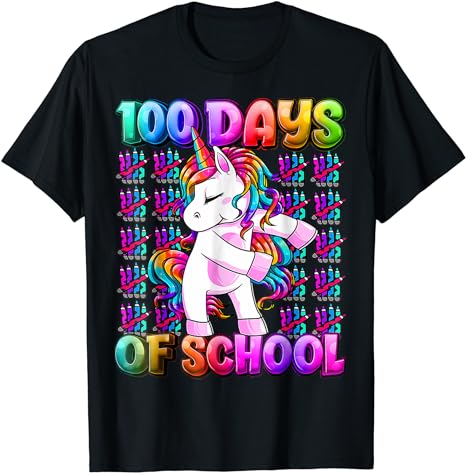 15 Unicorn 100 Days Of School Shirt Designs Bundle P11, Unicorn 100 Days Of School T-shirt, Unicorn 100 Days Of School png file, Unicorn 100
