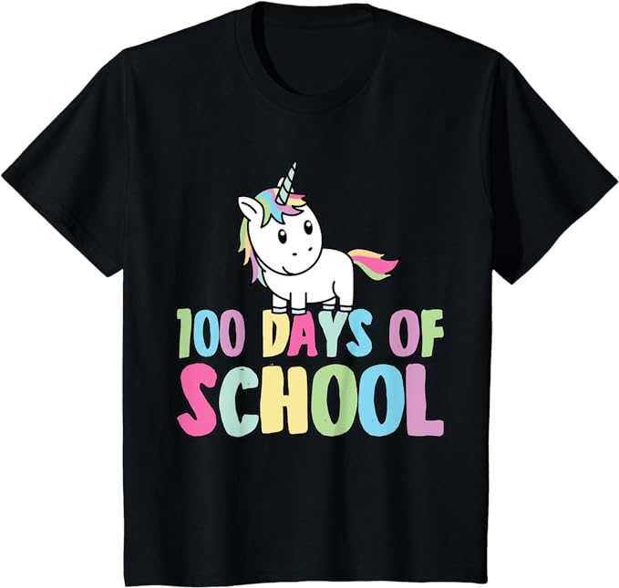 15 Unicorn 100 Days Of School Shirt Designs Bundle P13, Unicorn 100 Days Of School T-shirt, Unicorn 100 Days Of School png file, Unicorn 100