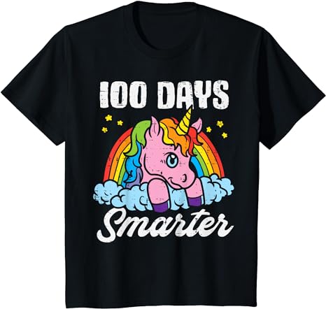 15 Unicorn 100 Days Of School Shirt Designs Bundle P13, Unicorn 100 Days Of School T-shirt, Unicorn 100 Days Of School png file, Unicorn 100