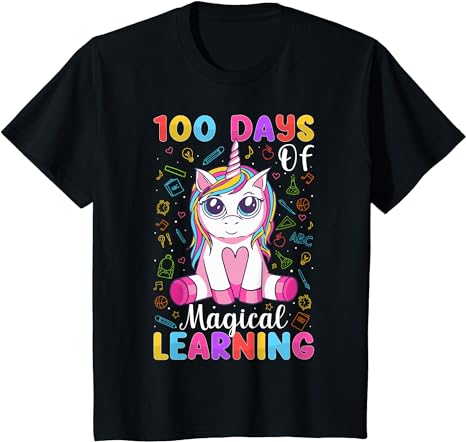 15 Unicorn 100 Days Of School Shirt Designs Bundle P5, Unicorn 100 Days Of School T-shirt, Unicorn 100 Days Of School png file, Unicorn 100