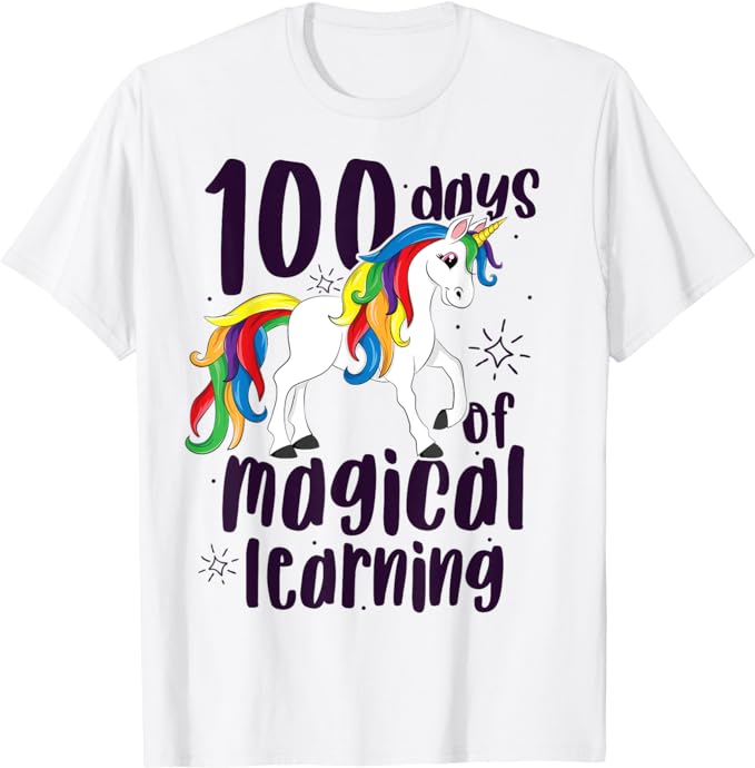 15 Unicorn 100 Days Of School Shirt Designs Bundle P19, Unicorn 100 Days Of School T-shirt, Unicorn 100 Days Of School png file, Unicorn 100