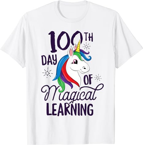 15 Unicorn 100 Days Of School Shirt Designs Bundle P19, Unicorn 100 Days Of School T-shirt, Unicorn 100 Days Of School png file, Unicorn 100