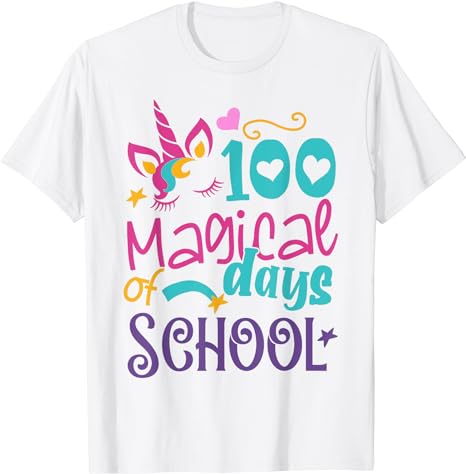 15 Unicorn 100 Days Of School Shirt Designs Bundle P19, Unicorn 100 Days Of School T-shirt, Unicorn 100 Days Of School png file, Unicorn 100