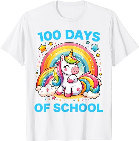 9 Unicorn 100 Days Of School Shirt Designs Bundle P22, Unicorn 100 Days Of School T-shirt, Unicorn 100 Days Of School png file, Unicorn 100