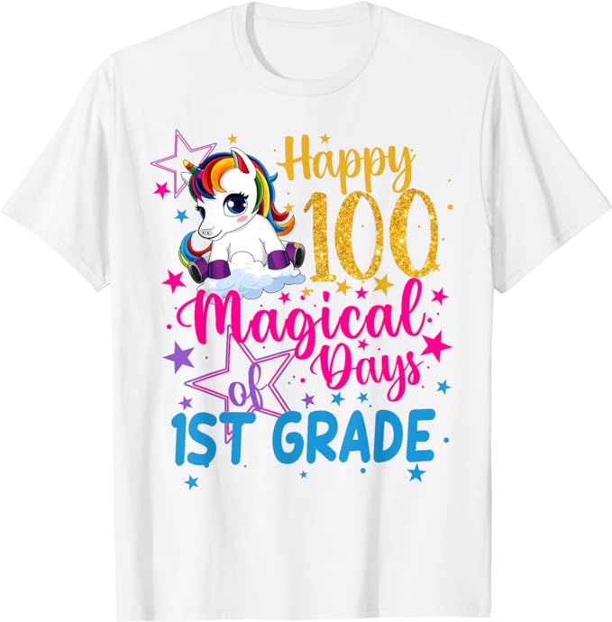 15 Unicorn 100 Days Of School Shirt Designs Bundle P21, Unicorn 100 Days Of School T-shirt, Unicorn 100 Days Of School png file, Unicorn 100