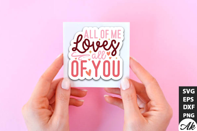 Stickers Valentine SVG Bundle