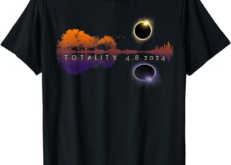 America Totality Reflections 4-8-24 Sun Eclipse T-Shirt