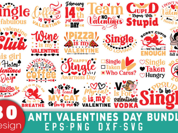 Anti valentine’s day t-shirt bundle anti valentine’s day svg bundle