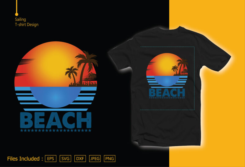 Beach T-shirt Design