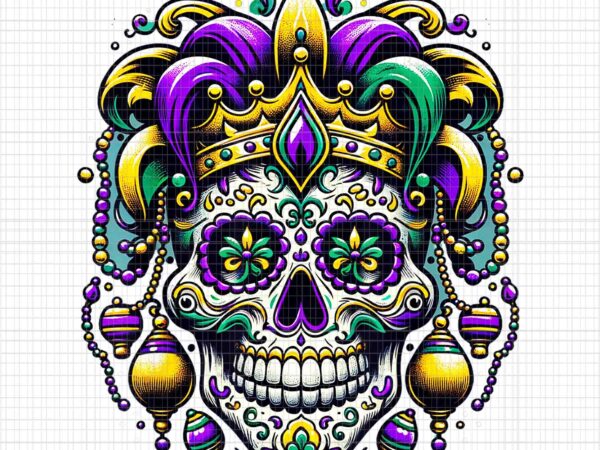 Regal mardi gras skull png, mardi gras skull png, mardi gras png t shirt design online