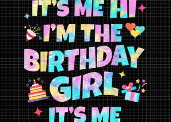 It’s Me Hi I’m The Birthday Girl Png, It’s Me Birthday Party Png, Birthday Girl Png t shirt design for sale