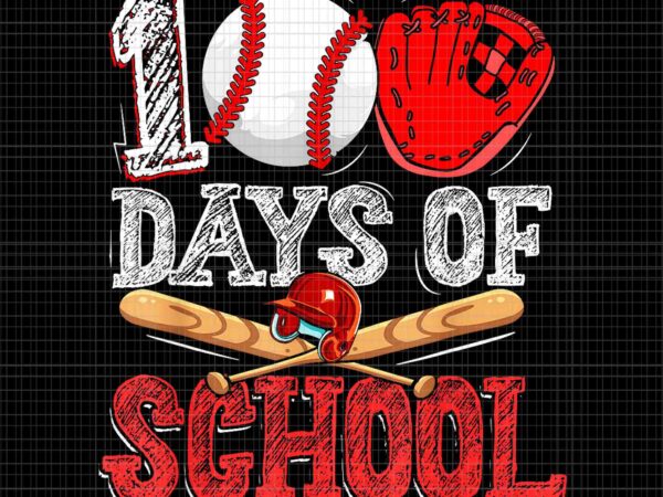 100 days of school baseball png, 100th day student png, school baseball png