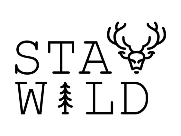 Stay wild nature t shirt template vector