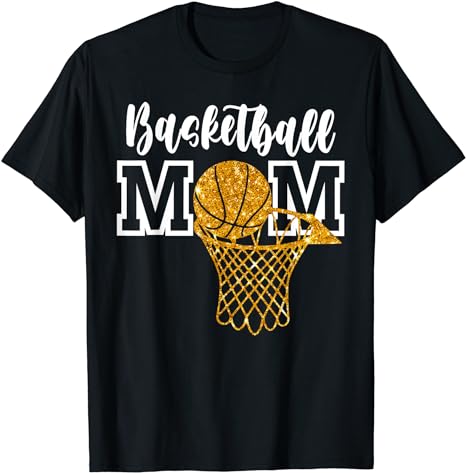 Basketball Mom Supportive Player Mama Mothers Day T-Shirt