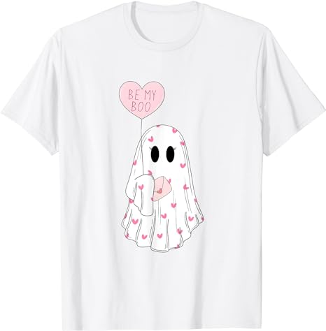 Be My Boo Funny Ghost Happy Valentine’s Day Couple T-Shirt