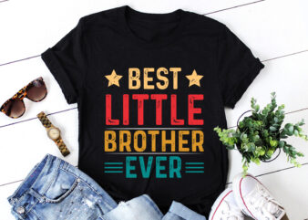 Best Little Brother Ever T-Shirt Design