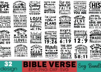 Bible Verse T-shirt Bundle, Bible Verse SVG Bundle