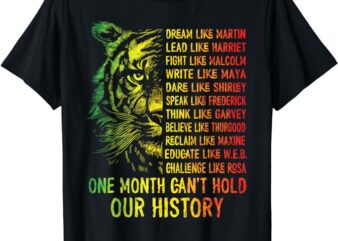 Black History Shirts-Black History Month Dream Like Martin T-Shirt