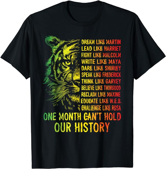 Black History Shirts-Black History Month Dream Like Martin T-Shirt