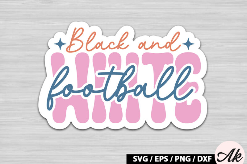 Retro Football Stickers SVG Bundle