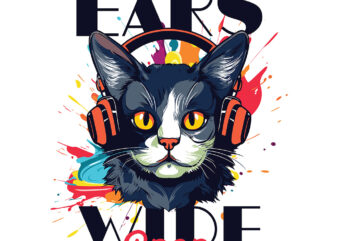 Music Cat t shirt designs for sale