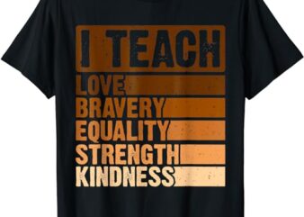 Celebrate Black History Month I Teach Black History Teacher T-Shirt