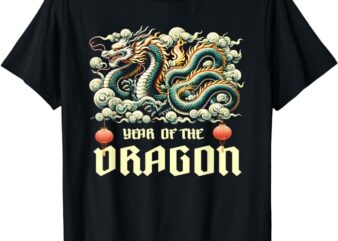 Chinese Lunar New Year 2024 Year of the Dragon Zodiac Gift T-Shirt