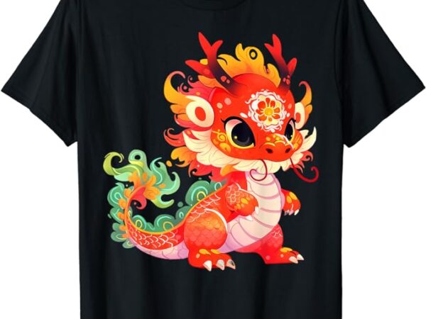 Chinese new year 2024 baby dragon kids gifts celebration t-shirt