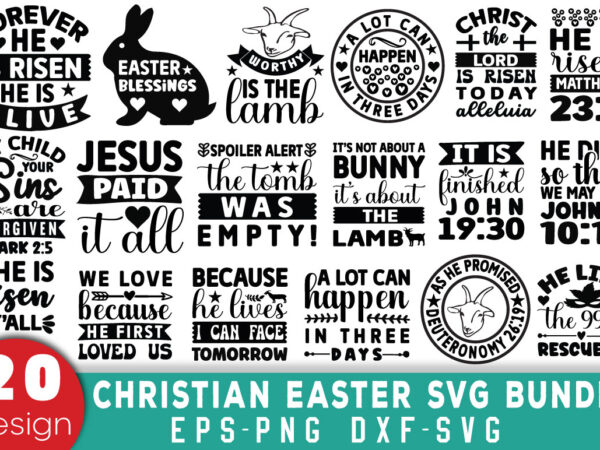 Christian easter t-shirt bundle christian easter svg bundle