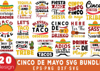 Cinco de Mayo T-shirt Bundle Cinco de Mayo SVG Bundle