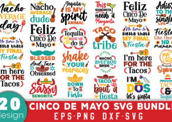 Cinco de Mayo T-shirt Bundle Cinco de Mayo SVG Bundle