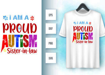 Autism t shirt vector