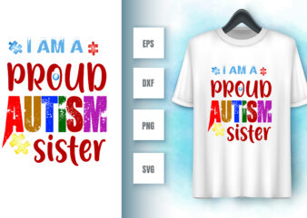 Autism t shirt vector