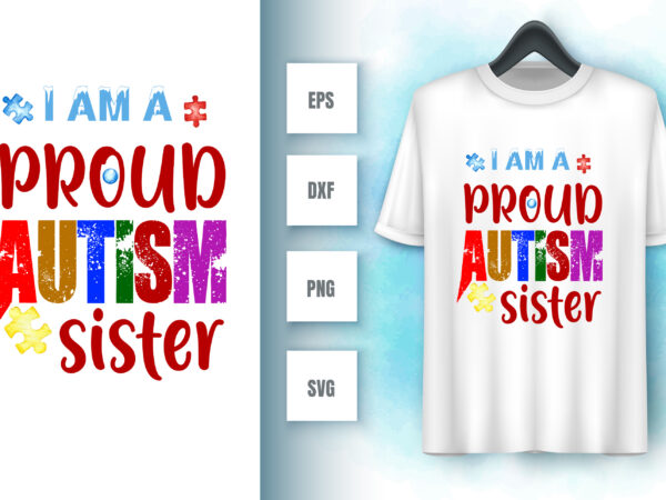 Autism t shirt vector