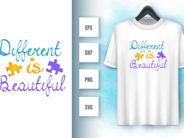 Autism t shirt vector