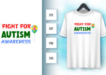 Autism t shirt vector