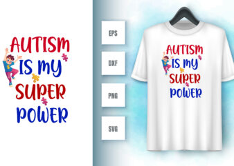 Autism t shirt vector